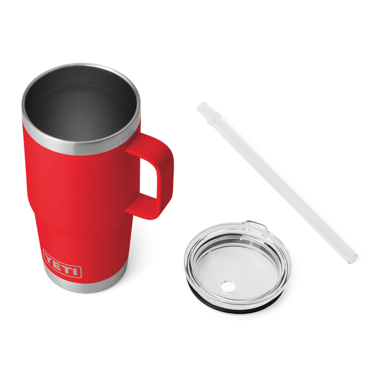 Yeti Rambler 25oz Straw Mug Rescue Red