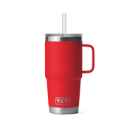 Yeti Rambler 25oz Straw Mug Rescue Red