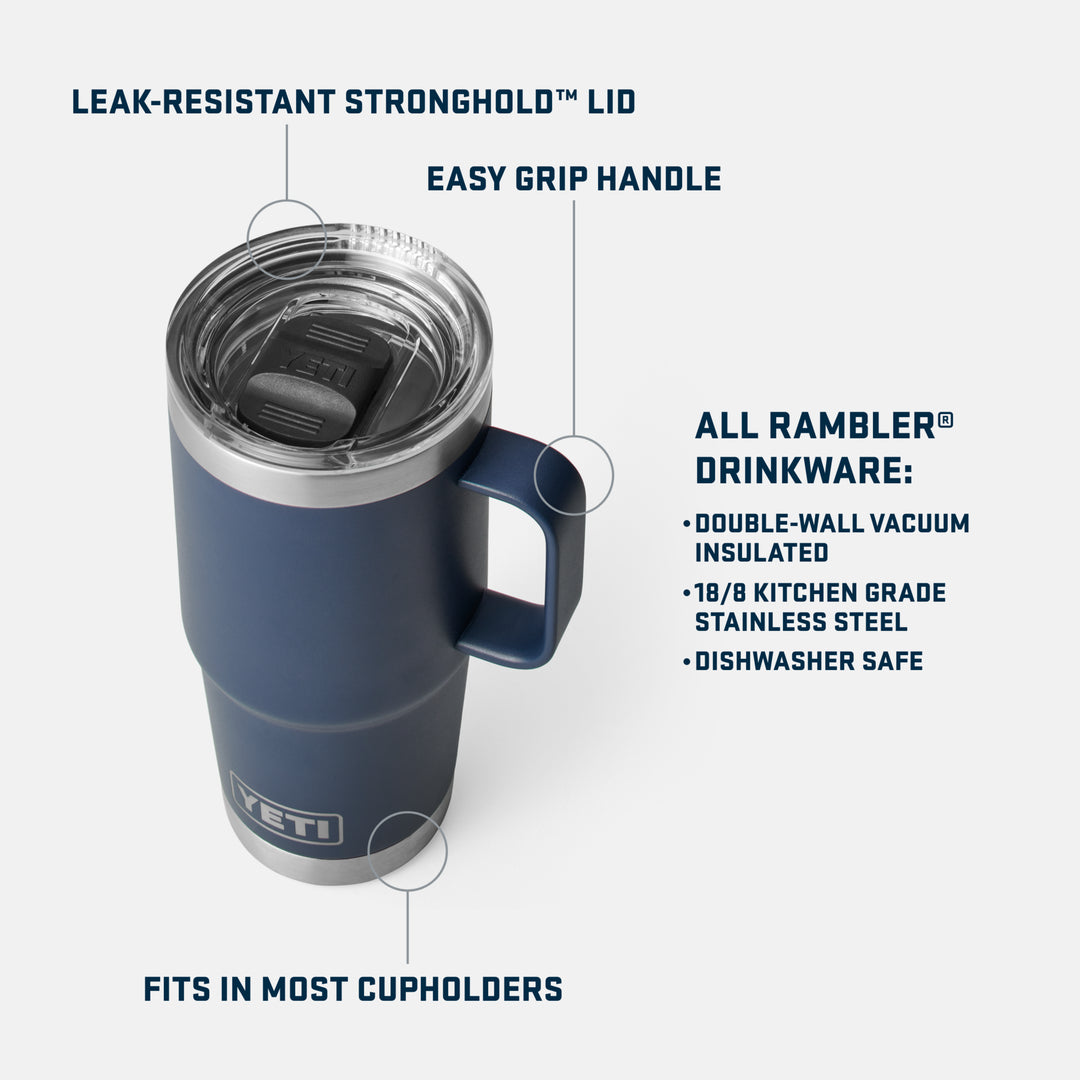 Yeti Rambler 20oz Travel Mug Big Wave Blue – Hemlock Hardware