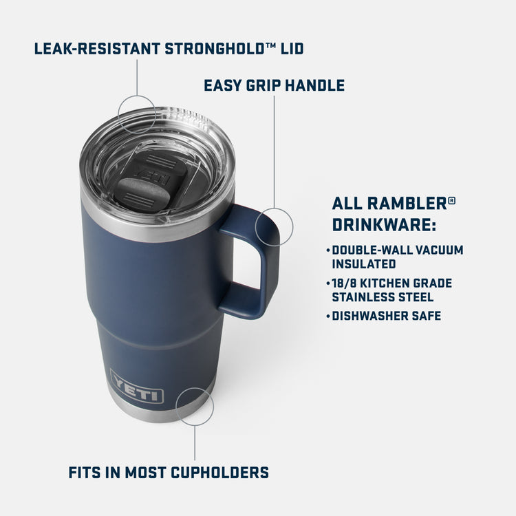 Yeti Rambler 20oz Travel Mug Big Wave Blue – Hemlock Hardware