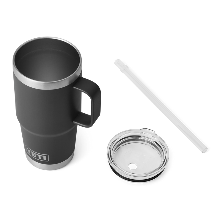 Yeti Rambler 25oz Straw Mug Black