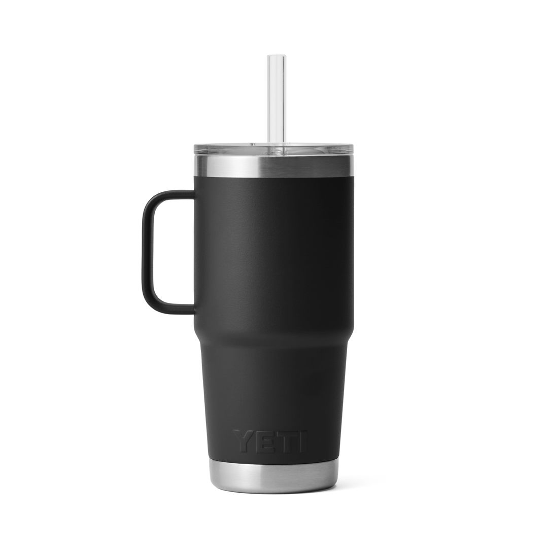 Yeti Rambler 25oz Straw Mug Black – Hemlock Hardware