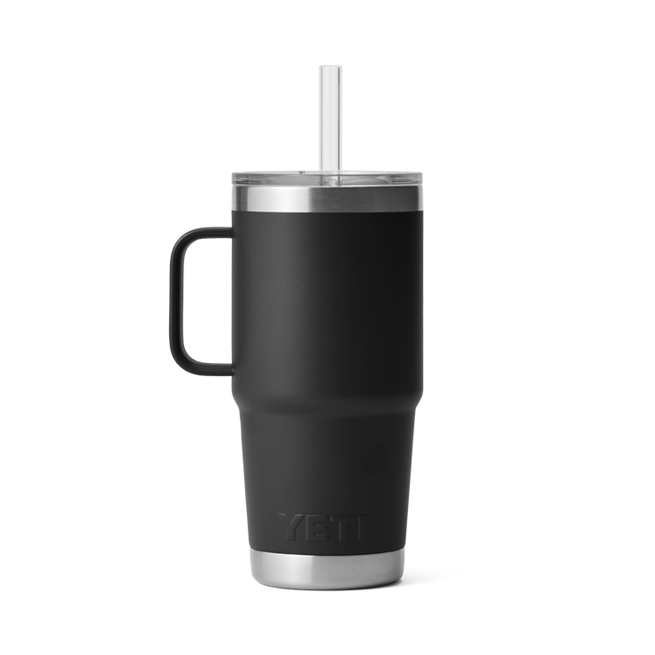 Yeti Rambler 25oz Straw Mug Black