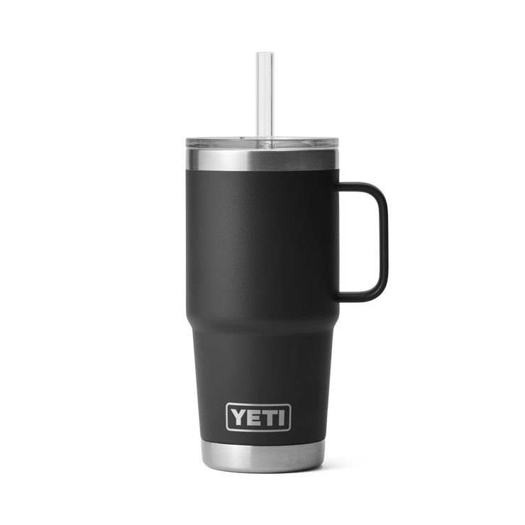 Yeti Rambler 25oz Straw Mug Black