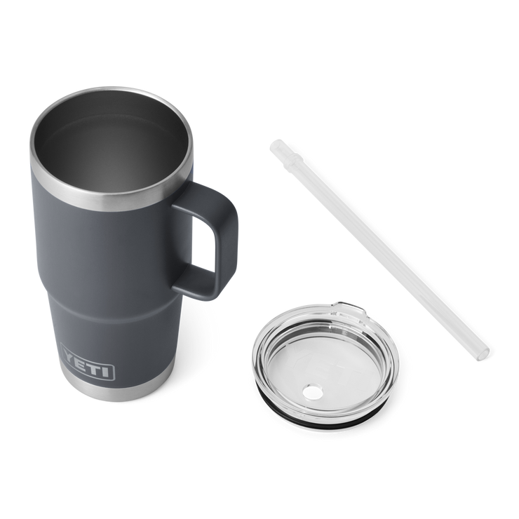 Yeti Rambler 25oz Straw Mug Charcoal
