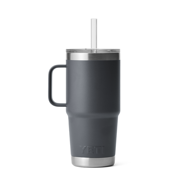 Yeti Rambler 25oz Straw Mug Charcoal