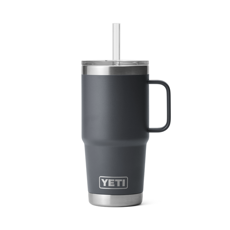 Yeti Rambler 25oz Straw Mug Charcoal