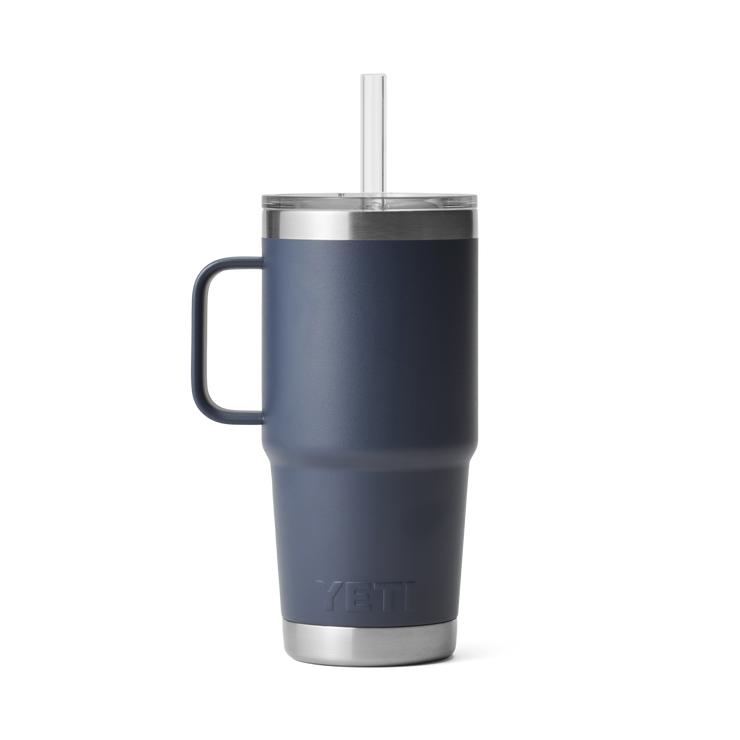 Yeti Rambler 25oz Straw Mug Navy