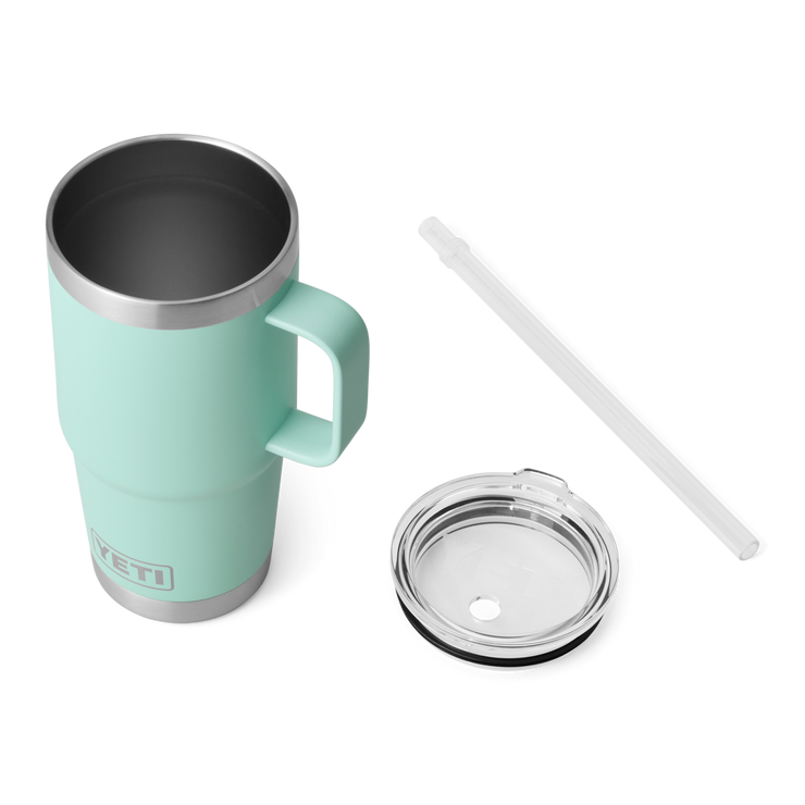 Yeti Rambler 25oz Straw Mug Seafoam