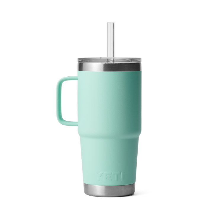 Yeti Rambler 25oz Straw Mug Seafoam