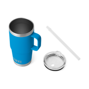 Yeti Rambler 25oz Straw Mug Big Wave Blue