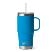 Yeti Rambler 25oz Straw Mug Big Wave Blue