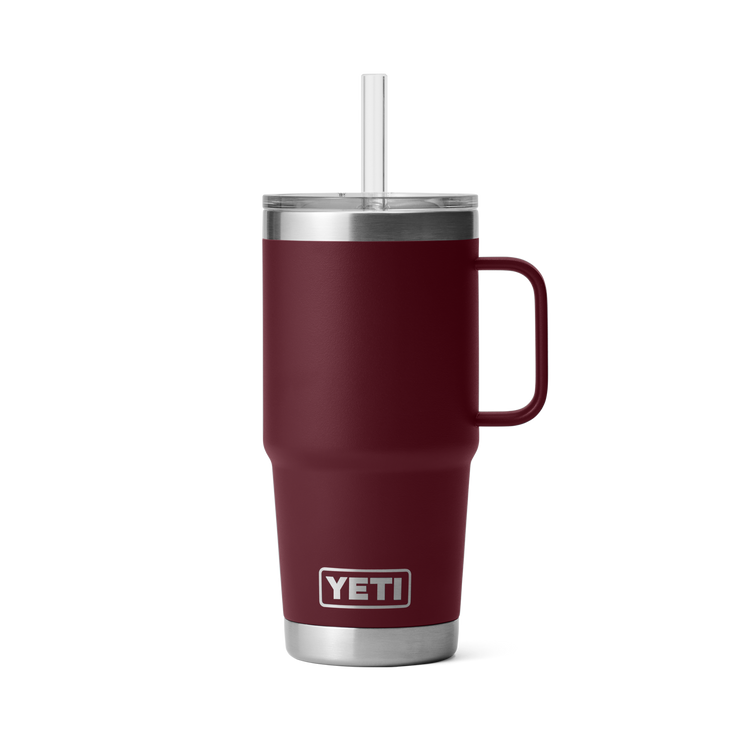 Yeti Rambler 25oz Straw Mug Wild Vine Red