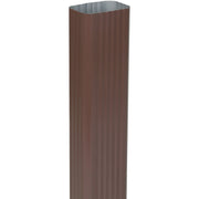 Spectra Metals 2 In. x 3 In. Brown Aluminum Downspout