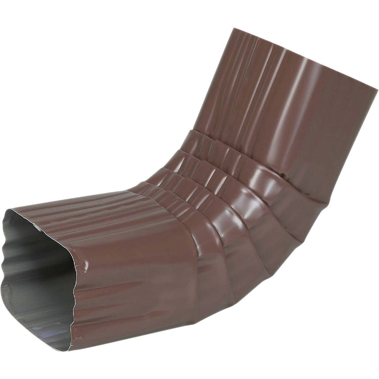 Spectra Metals 3 x 4 In. Aluminum Brown Front Downspout Elbow