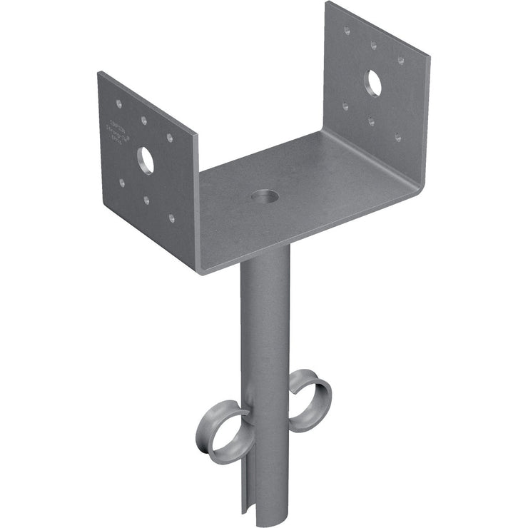 Simpson Strong-Tie 4 In. x 4 In. 12 ga Hot Dipped Galvanized Elevated Post Base