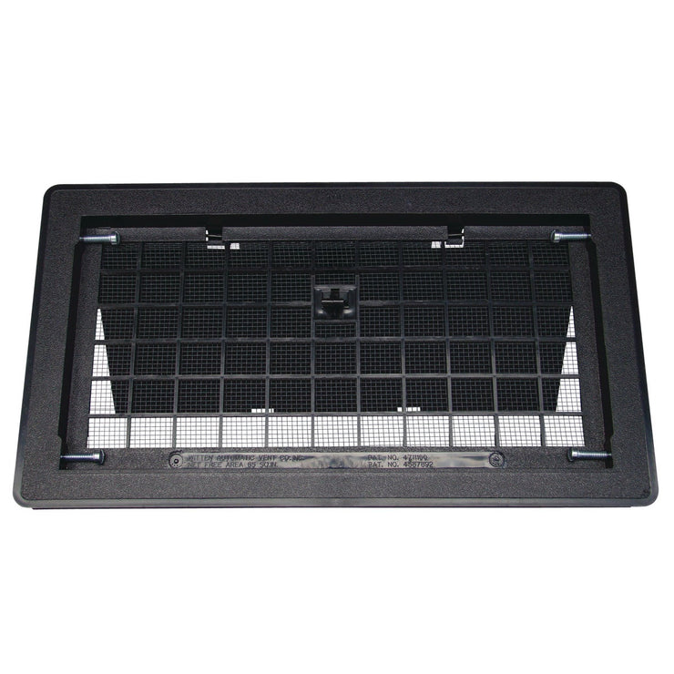 Witten 8 In. x 16 In. Black Manual Foundation Vent with Damper
