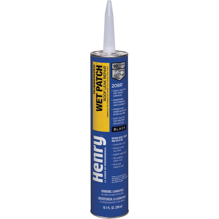 Henry Wet Patch 10.1 Oz. Rubberized Roof Cement and Patching Sealant