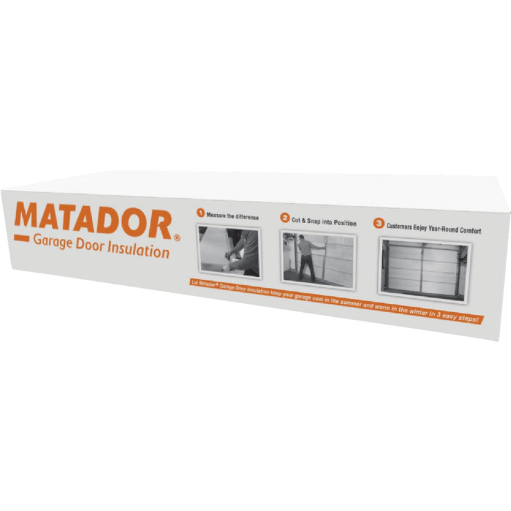 Matador Universal 7 Ft. Steel Garage Door Insulation Kit (8 Piece)