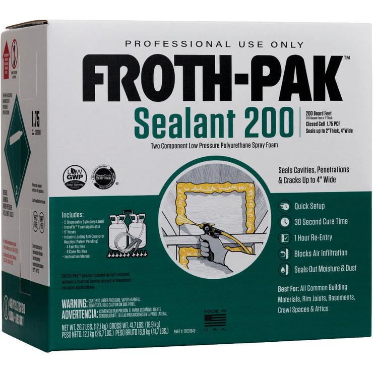 Froth-Pak 200 Two-Component Polyurethane Foam Sealant Kit