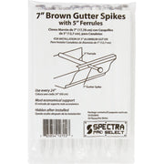 Spectra Metals 7 In. Aluminum Brown Gutter Spike And Ferrule, (10-Pack)