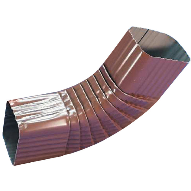Spectra Metals 2 x 3 In. Aluminum Brown Side Downspout Elbow