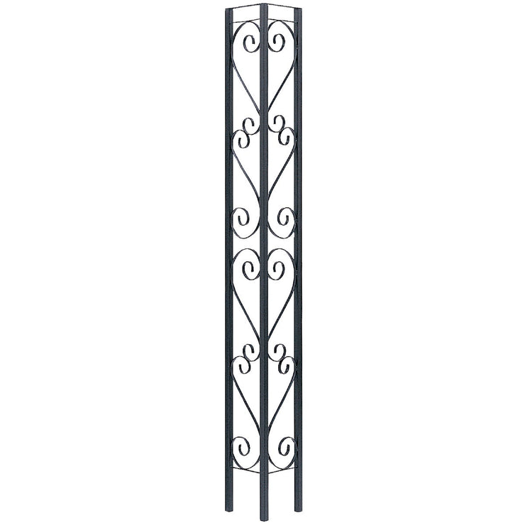 Gilpin Windsor 10-1/2 In. x 8 Ft. Wrought Iron Railing Corner Iron Ornamental Column
