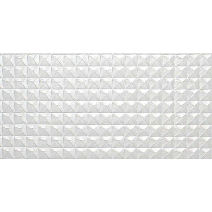 Parkland Performance SpectraTile Millennium 2 Ft. x 4 Ft. White PVC Diamond Pyramid Suspended Ceiling Tile