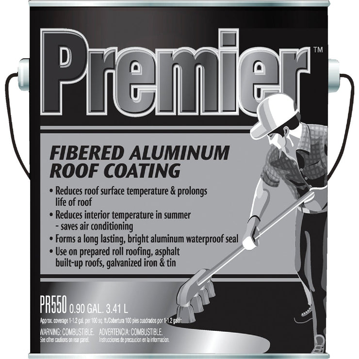 Premier 1 Gal. Fibered Aluminum Roof Coating