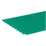 Sequentia WeatherGlaze 26 In. x 10 Ft. Green Round 1-Sided Fiberglass Corrugated Panels
