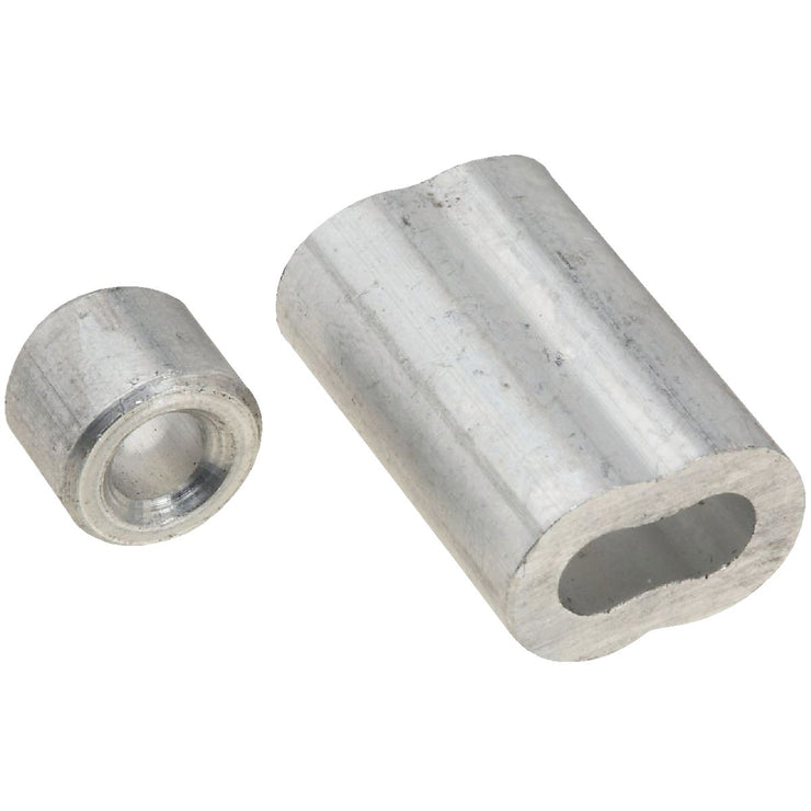 Prime-Line Cable Ferrules and Stops, 3/16", Aluminum