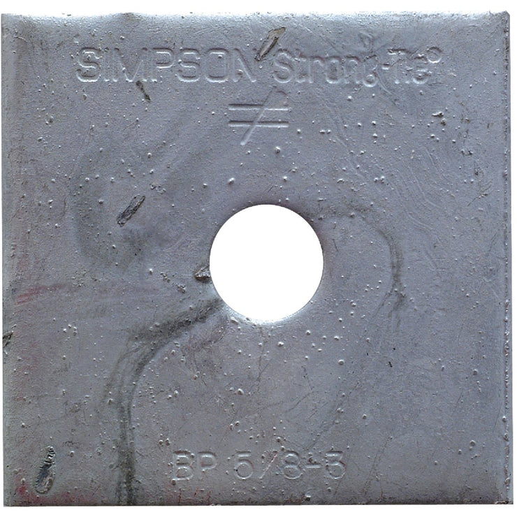 Simpson Strong-Tie 5/8 in. x 3 in. Steel Hot Dipped Galvanized Bearing Plate