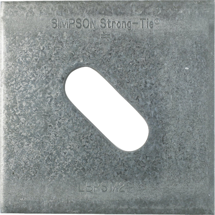 Simpson Strong-Tie 1/2in. x 3 in. Steel Galvanized Slotted Bearing Plate
