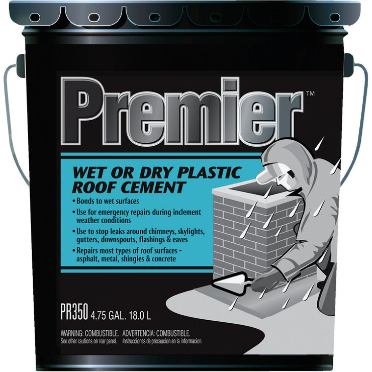 Premier 350 5 Gal. Wet or Dry Plastic Roof Cement