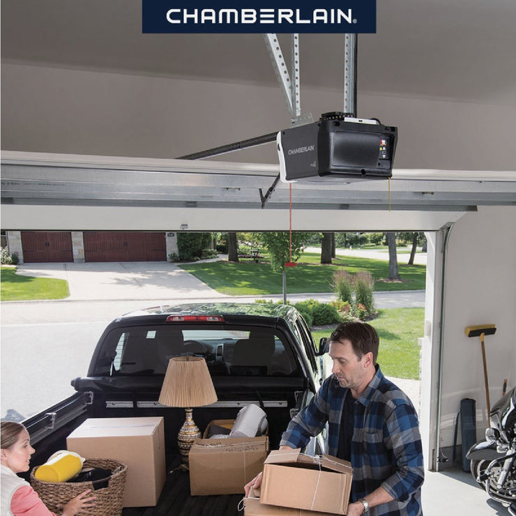 Chamberlain B2212T 1/2 HP myQ Smart Belt Drive Garage Door Opener with WiFi and Battery Backup