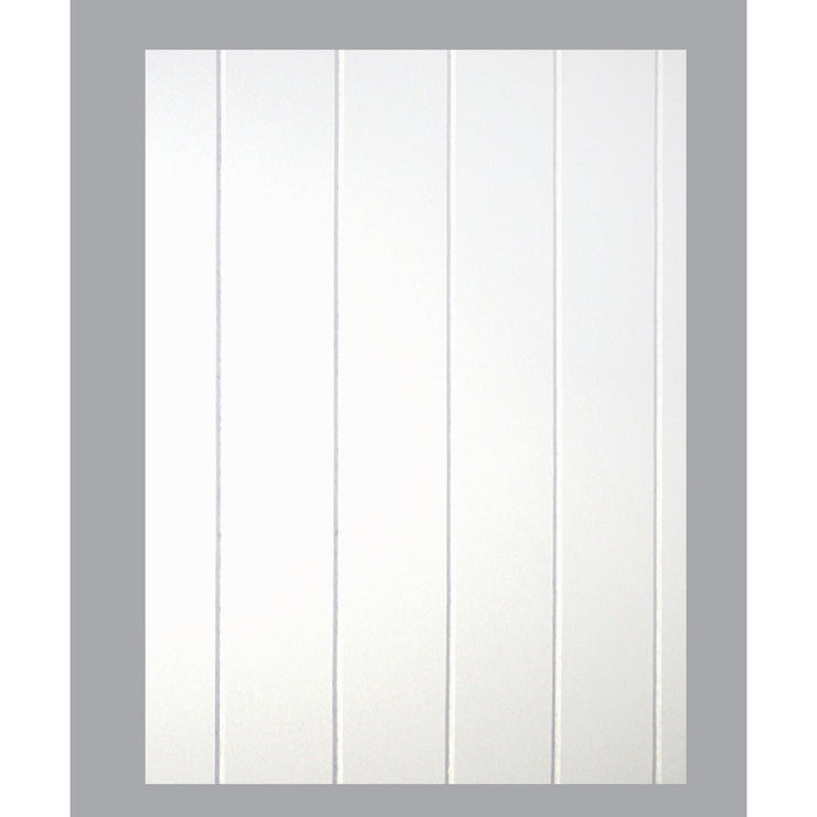 DPI 4 Ft. x 8 Ft. x 3/16 In. White Dover V-Groove Wall Paneling