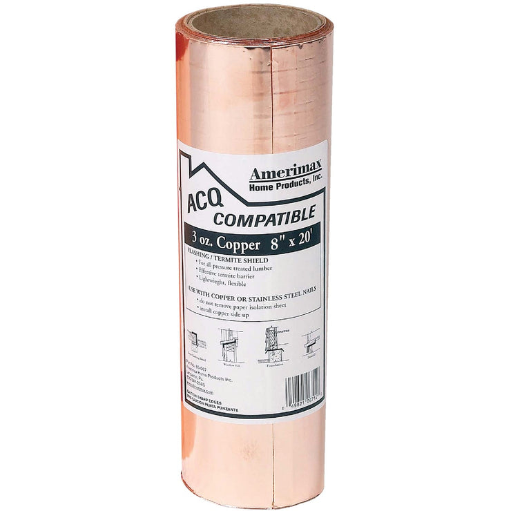 Amerimax 8 In. x 20 Ft. Copper Roll Valley Flashing