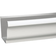 Amerimax 5 In. x 10 Ft. K-Style White Galvanized Steel Gutter