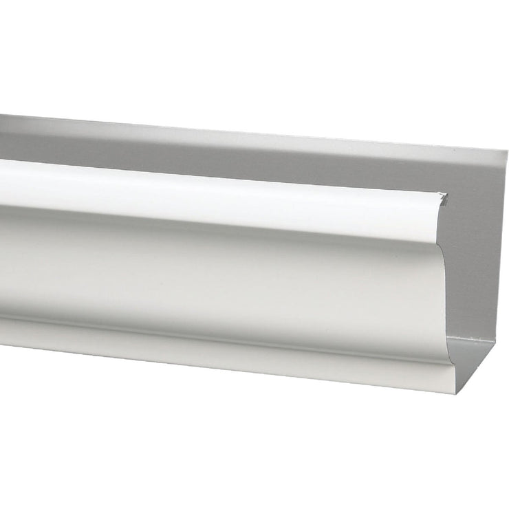 Amerimax 5 In. x 10 Ft. K-Style White Galvanized Steel Gutter