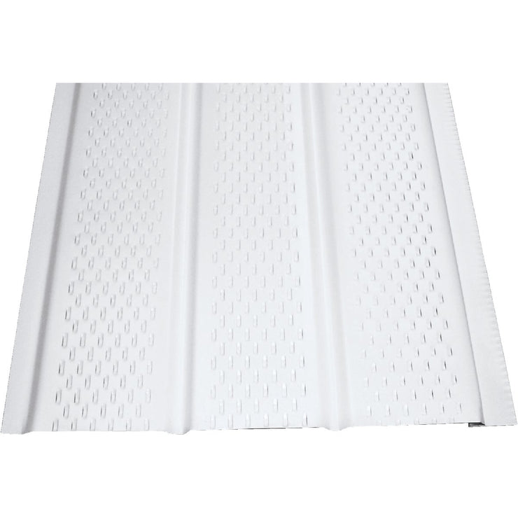 Klauer 12 In. White Fully Vented Aluminum Soffit