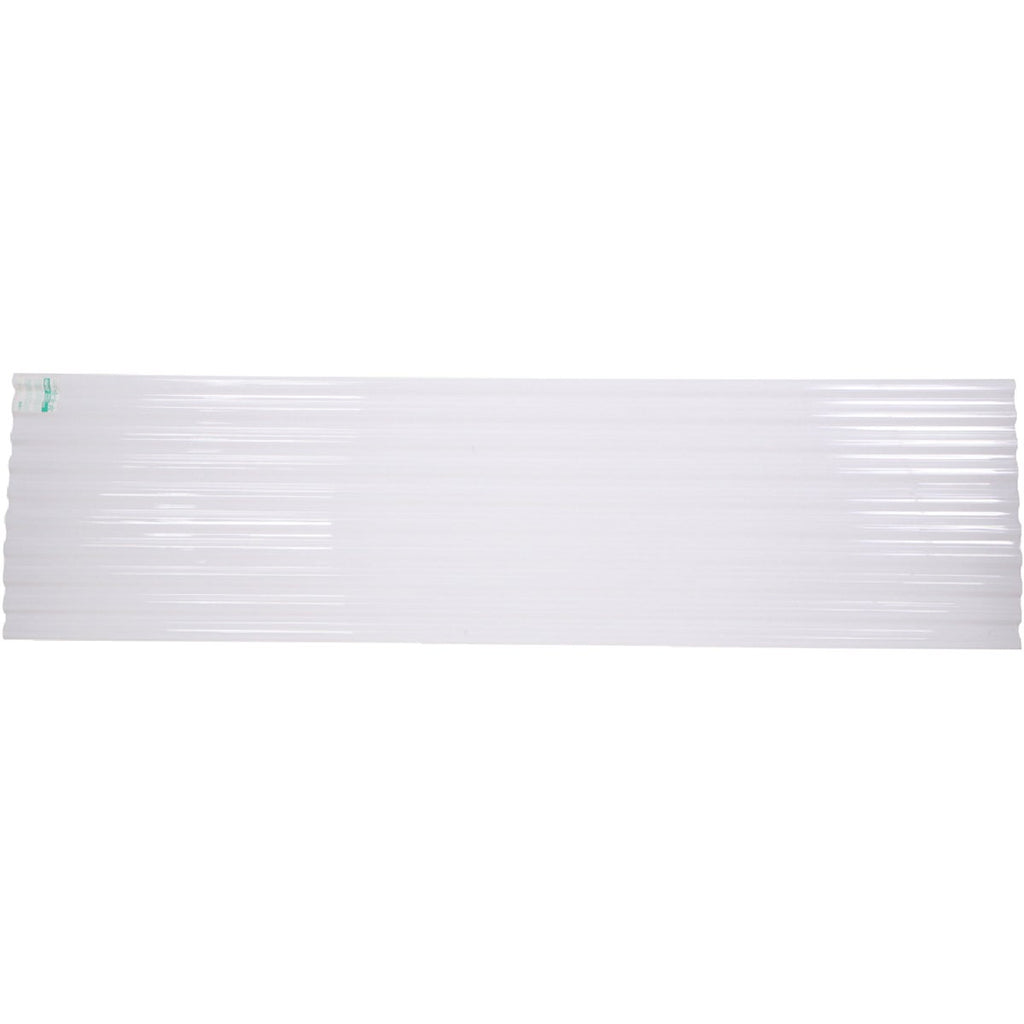 Tuftex PolyCarb 26 In. x 8 Ft. Translucent White Square Wave