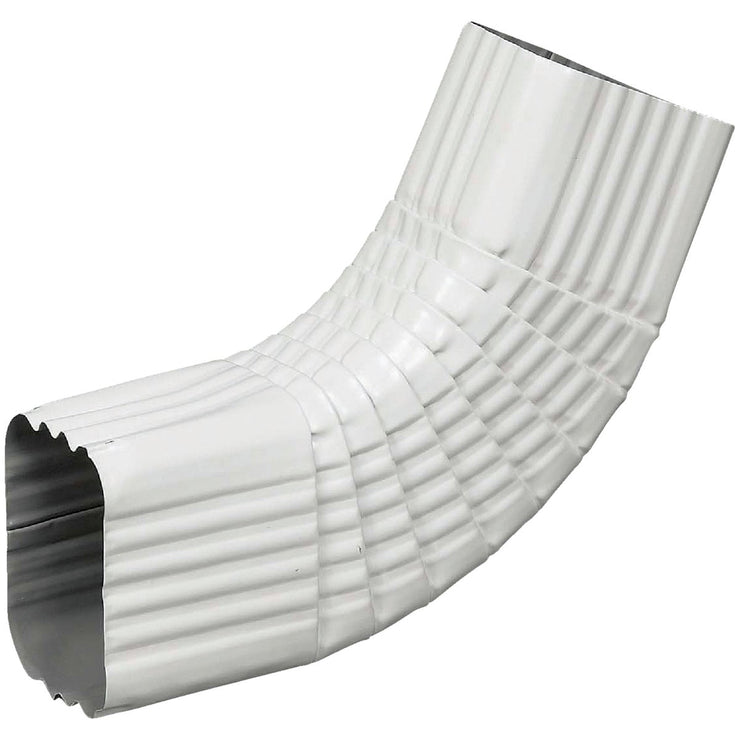 Spectra Metals 3 x 4 In. Aluminum White Side Downspout Elbow