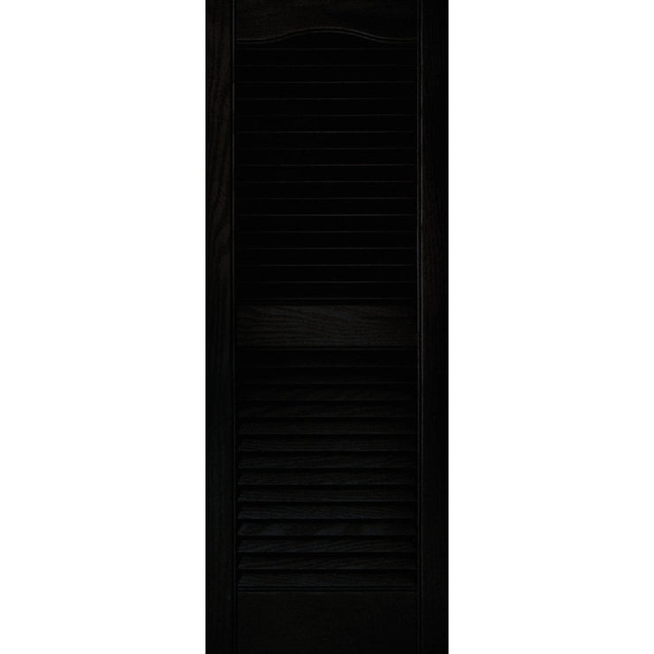 Builders Edge 15 In. x 39 In. Vinyl Louvered Shutter, (2-Pack)