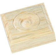 House of Fara 7/8 In. x 2-1/2 In. Unfinished Pine Rosette