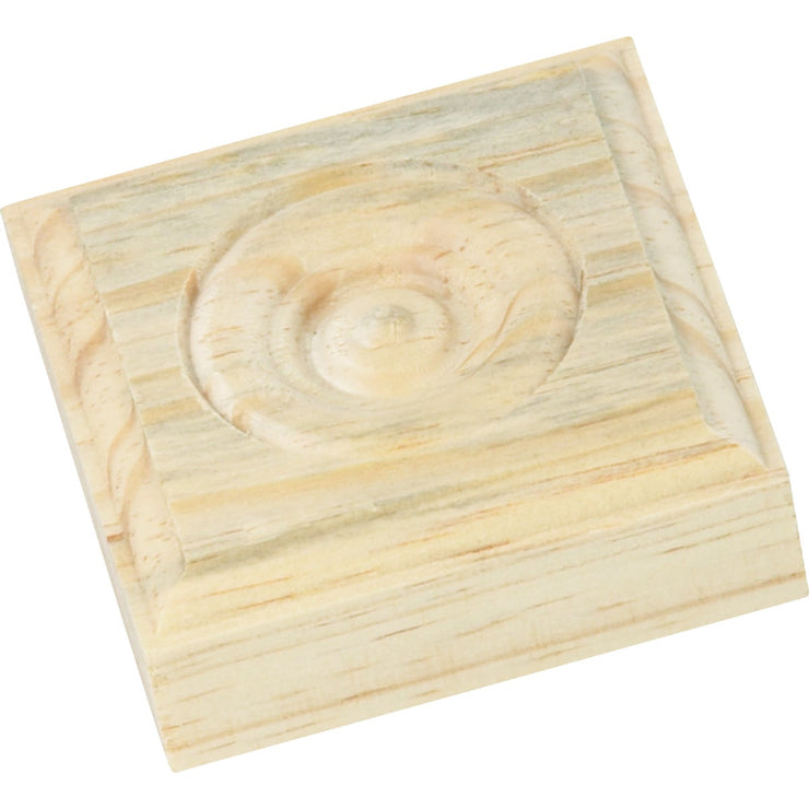 House of Fara 7/8 In. x 2-1/2 In. Unfinished Pine Rosette