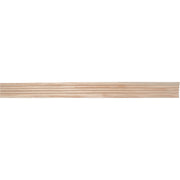 House of Fara 7/16 In. W. x 3 In. H. x 7 Ft. L. Natural Solid Oak Fluted Wood Casing