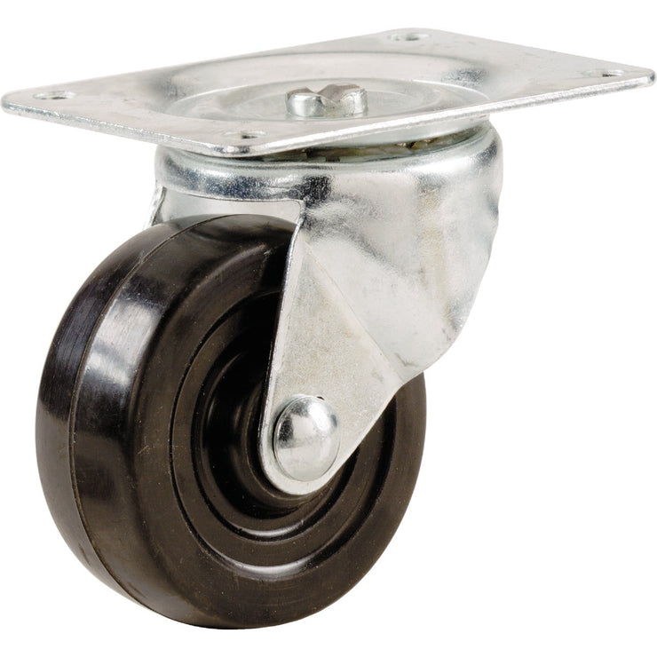 Shepherd 1-1/2 In. General-Duty Soft Rubber Swivel Plate Caster