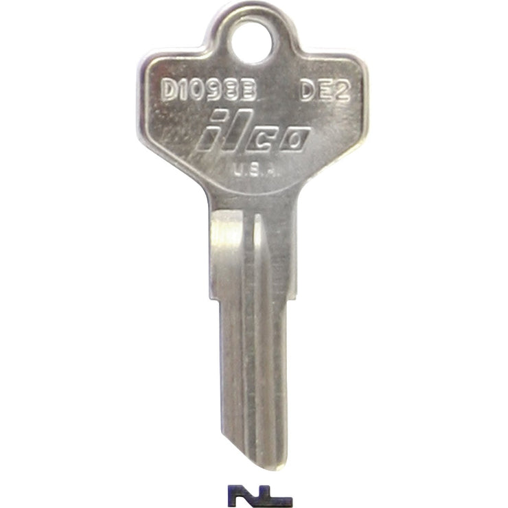 ILCO Dexter Nickel Plated House Key, DE2 (10-Pack)