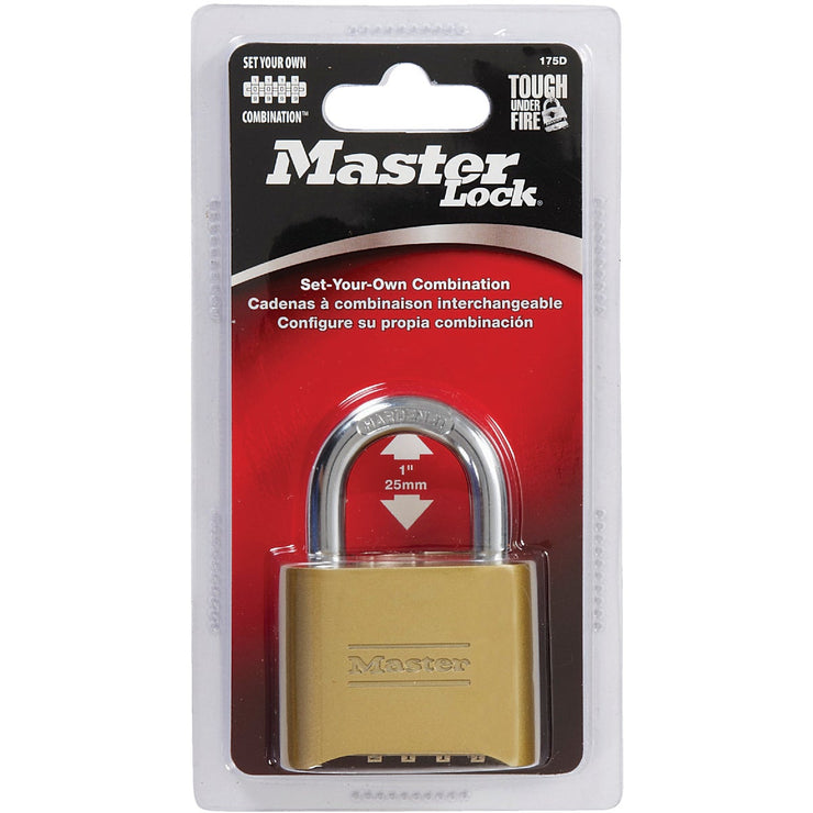 Master Lock 2 In. Zinc Die-Cast Copper Color Tamper Resistant Combination Lock