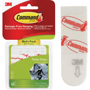 3M Command Assorted Poster Hanging Strips Value Pack